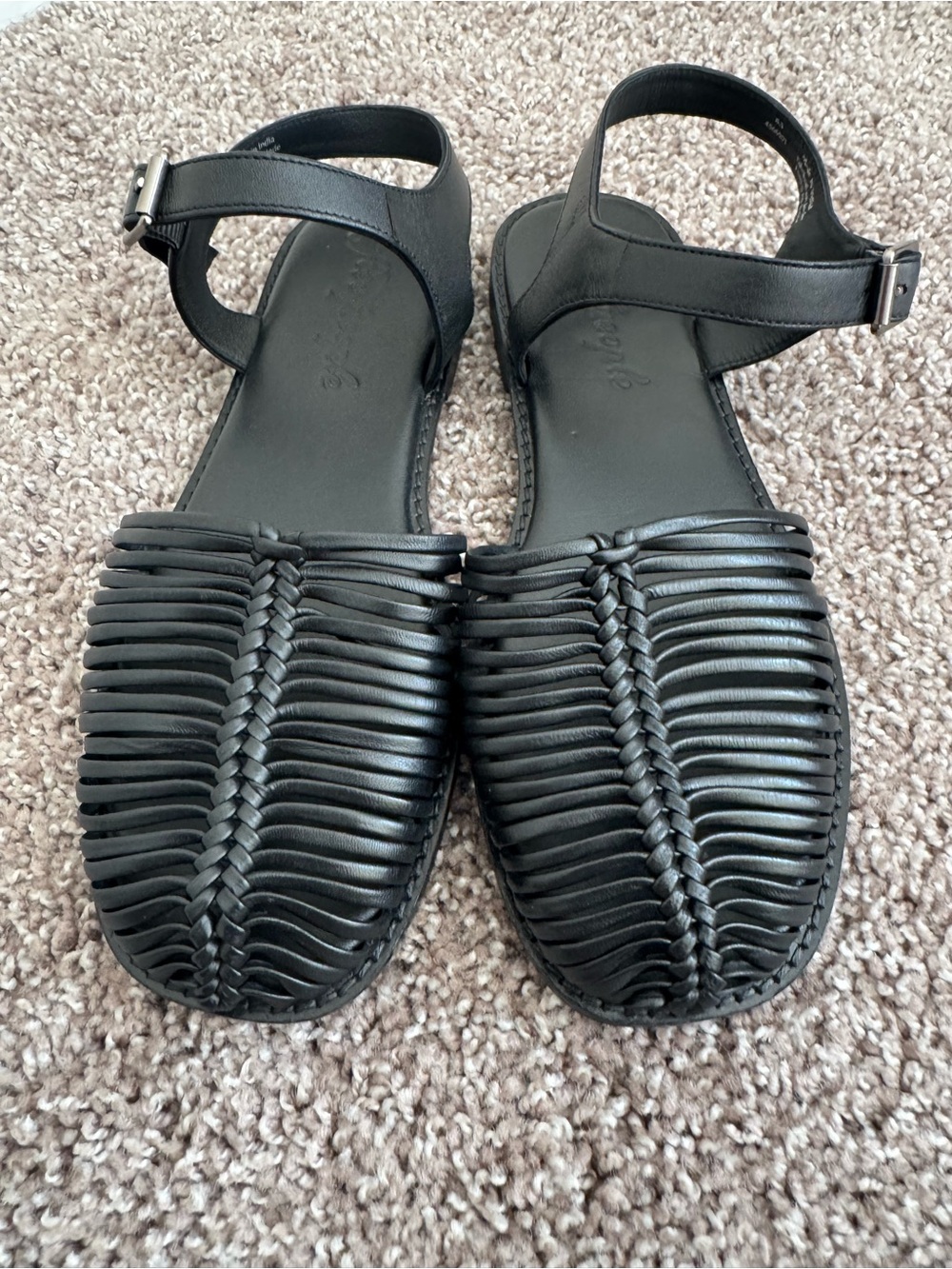 Free People Frankie Fisher flats Size 8.5 in Black - Picture 14 of 14